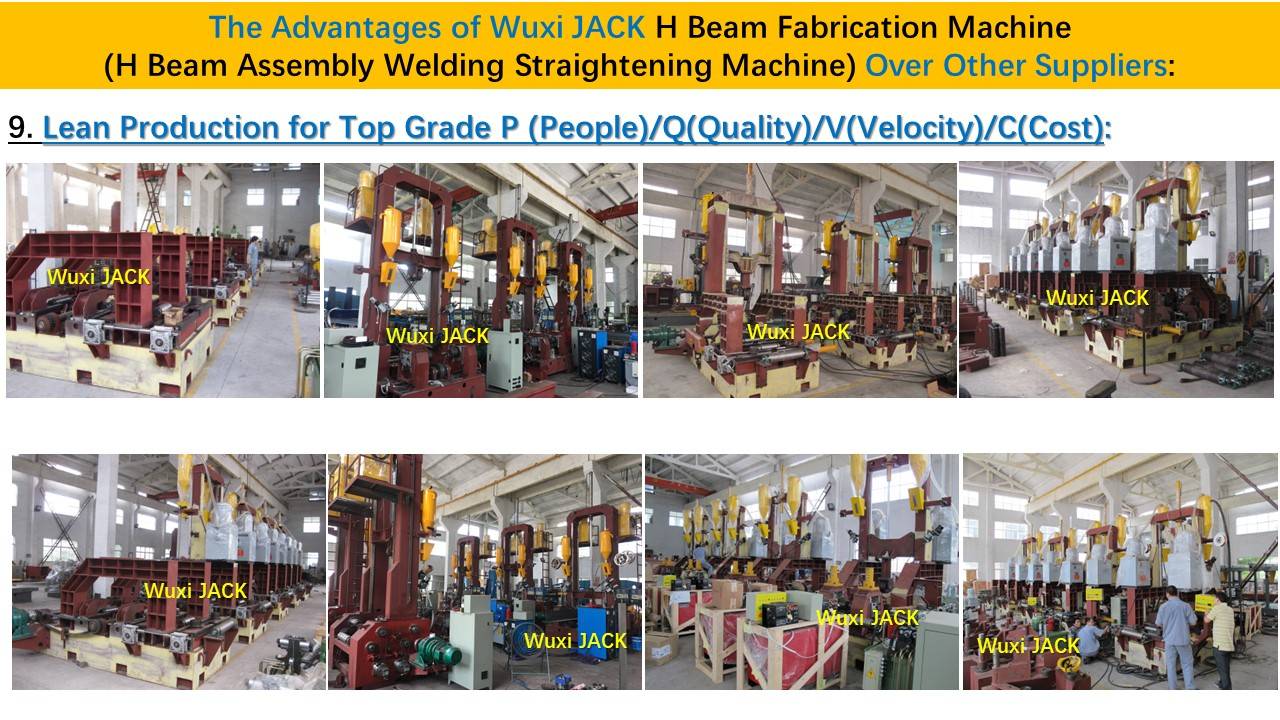 幻灯片12- 3 in 1 H Beam Assembly Weld Straighten Integral Machine