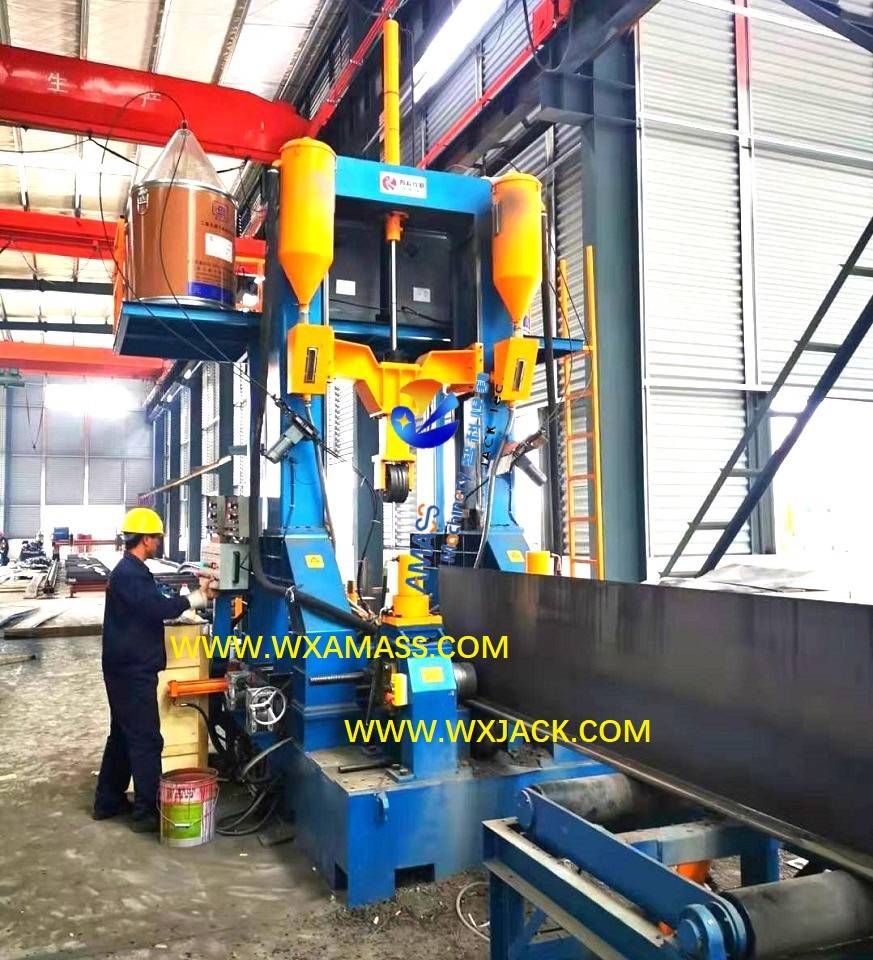 PHJ ZHJ Compact H Beam Assembly Weld Straighten Integral Machine