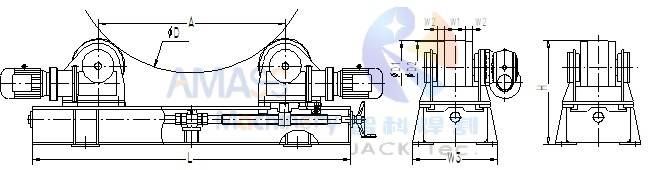 2 Leadscrew Adjust Welding Rotator 3