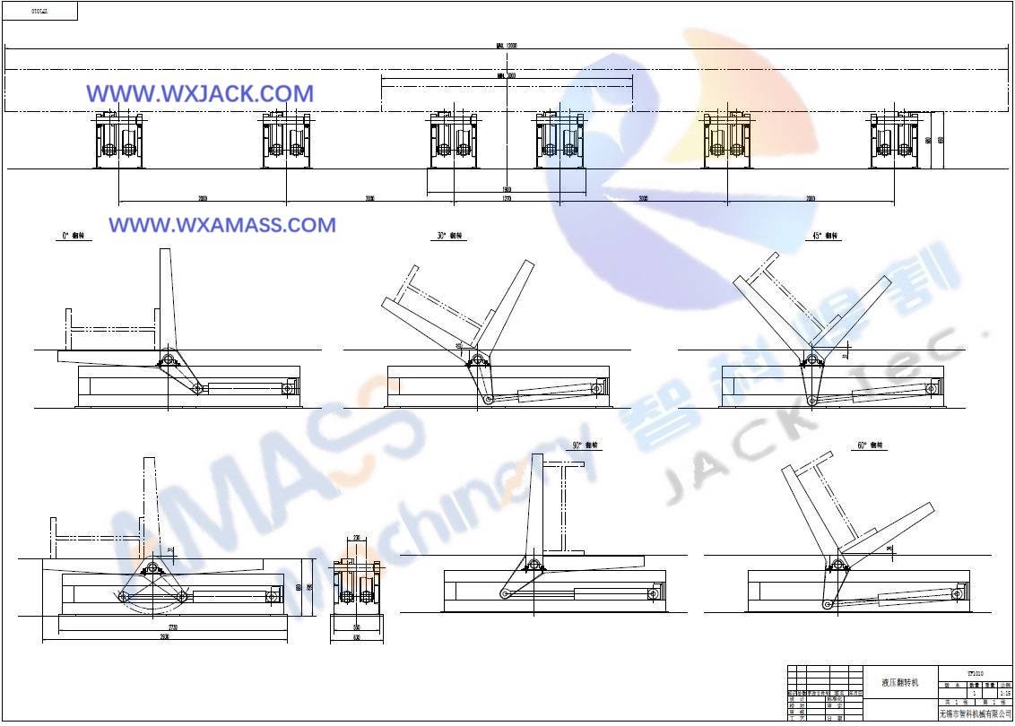 Steel Structure Overturning Equipment Turntable