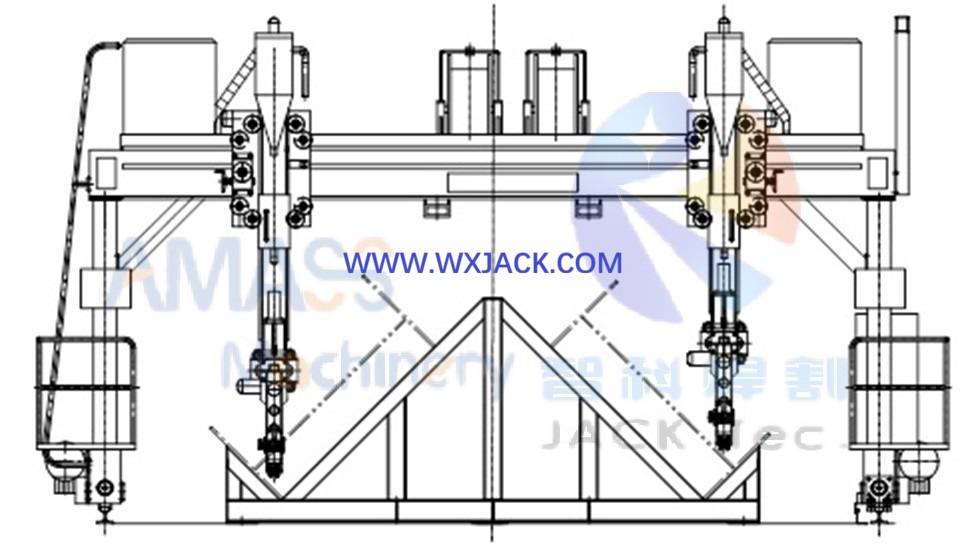 2 BOX I H Beam Gantry SAW Welding Machine 1