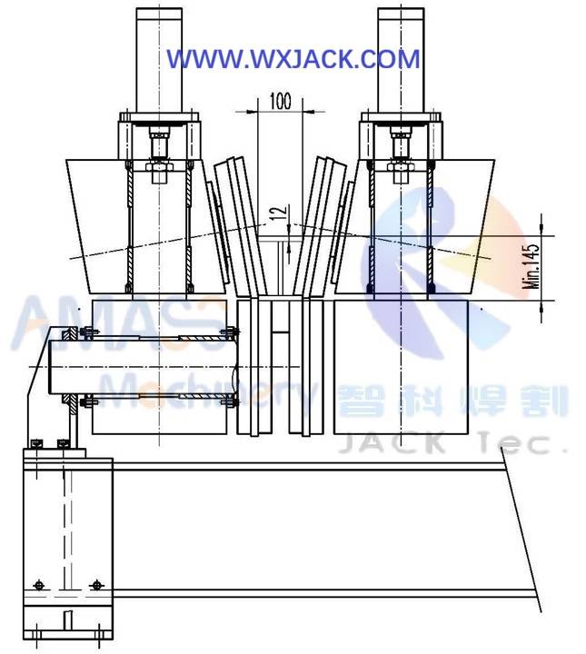 2 H Beam Flange Edge Rounding Machine 3