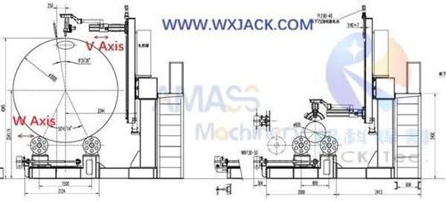 Fig12 Large 7 axis CNC Steel Pipe Cutting Machine 13