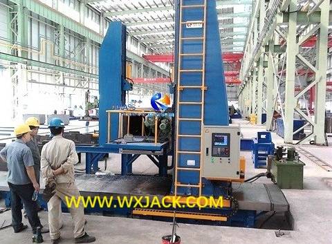 Fig10 CNC Machine on Steel BOX H Beam End Face Milling 24