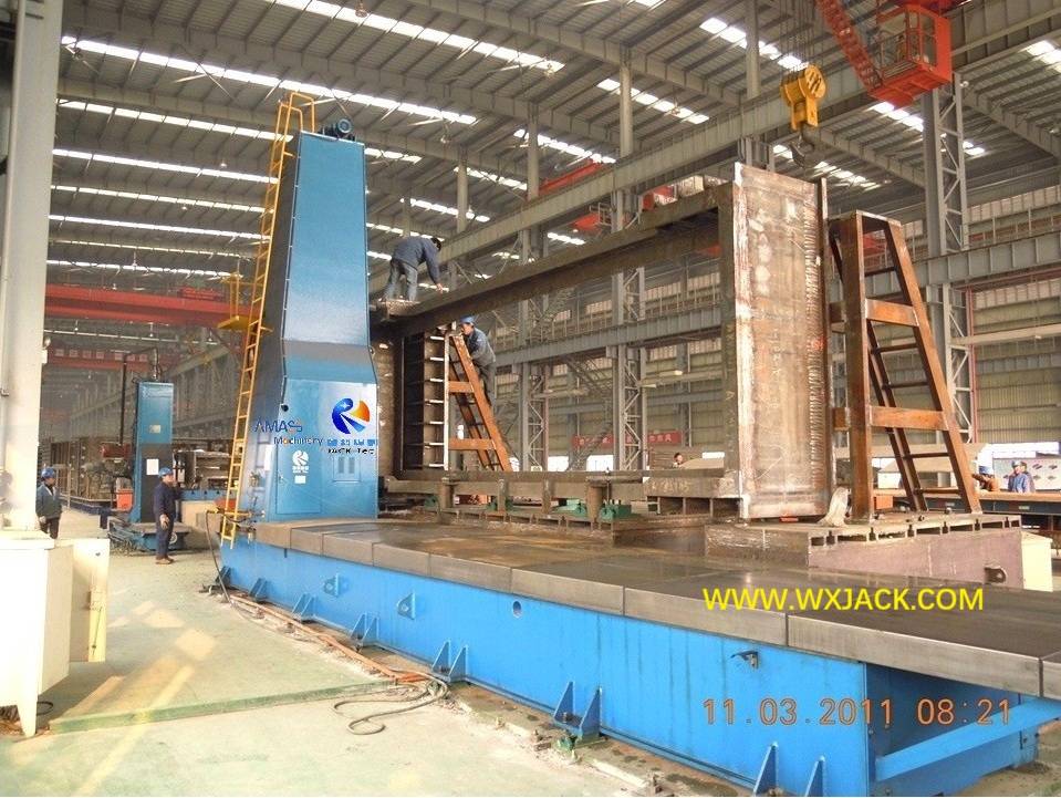 DX4080 To DX6080 Large Steel Structure Beam End Face Milling Machine
