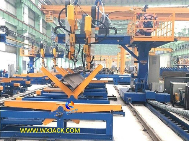 7 Motorized Movable Hydraulic H Beam 180&deg; Overturning Machine 4 10