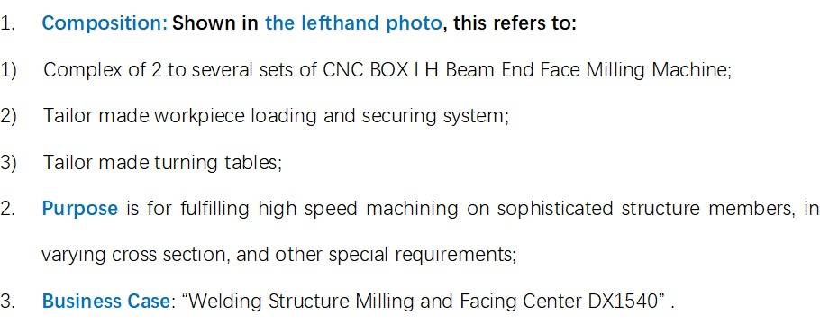 2 CNC Pipe BOX I H Beam End Face Milling Machine