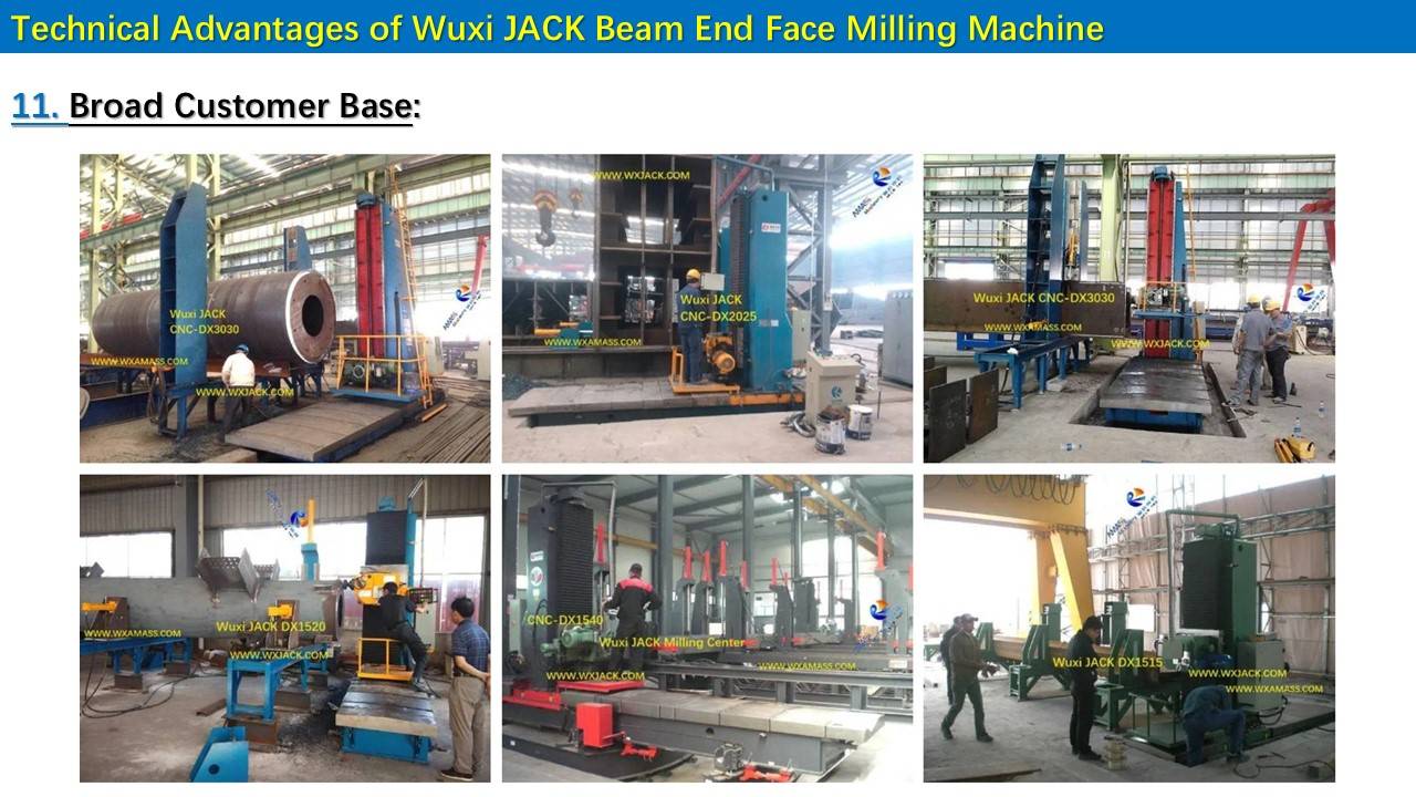 16 Steel Structure BOX H Beam End Face Milling Machine