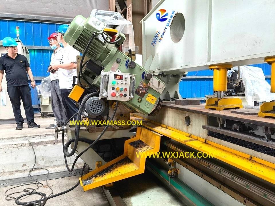 United Working SXBJ-4 Double Heads Sheet Metal Edge Milling Machine