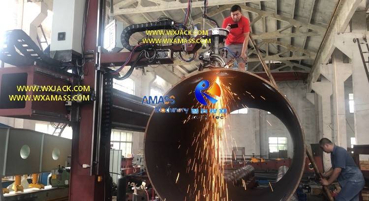 7-Axis 2000/9 Flame And Plasma High Efficiency CNC Pipe Cutting Machine