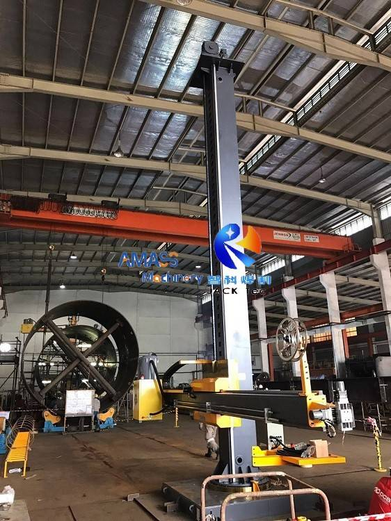 LHZ Heavy Duty Travelable Trolley Column Manual Revolve Welding Manipulator