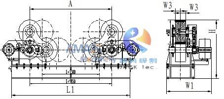 HGZ Welding Rotator 1- Sketch-HGZ