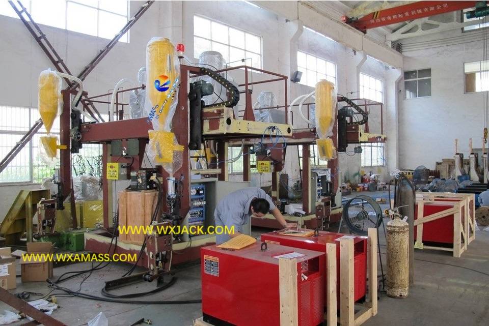 HB1500 High Speed Semi-Automatic Welding H Beam Production Line