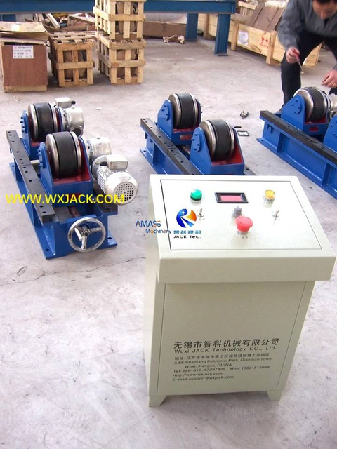 HGK Standard Roller Bed Stationary Adjustable Welding Rotator by Leadscrew