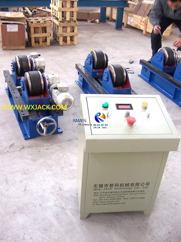 HGK Standard Roller Bed Stationary Adjustable Welding Rotator by Leadscrew
