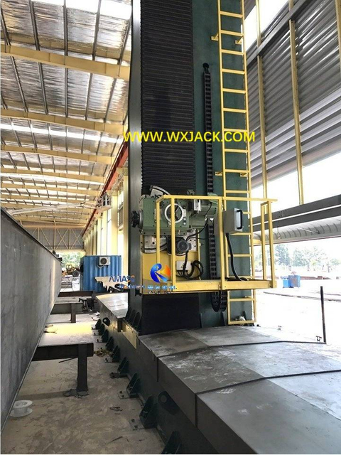 3 Heavy duty Large Steel Structure BOX I H Beam End Face Milling Machine 37