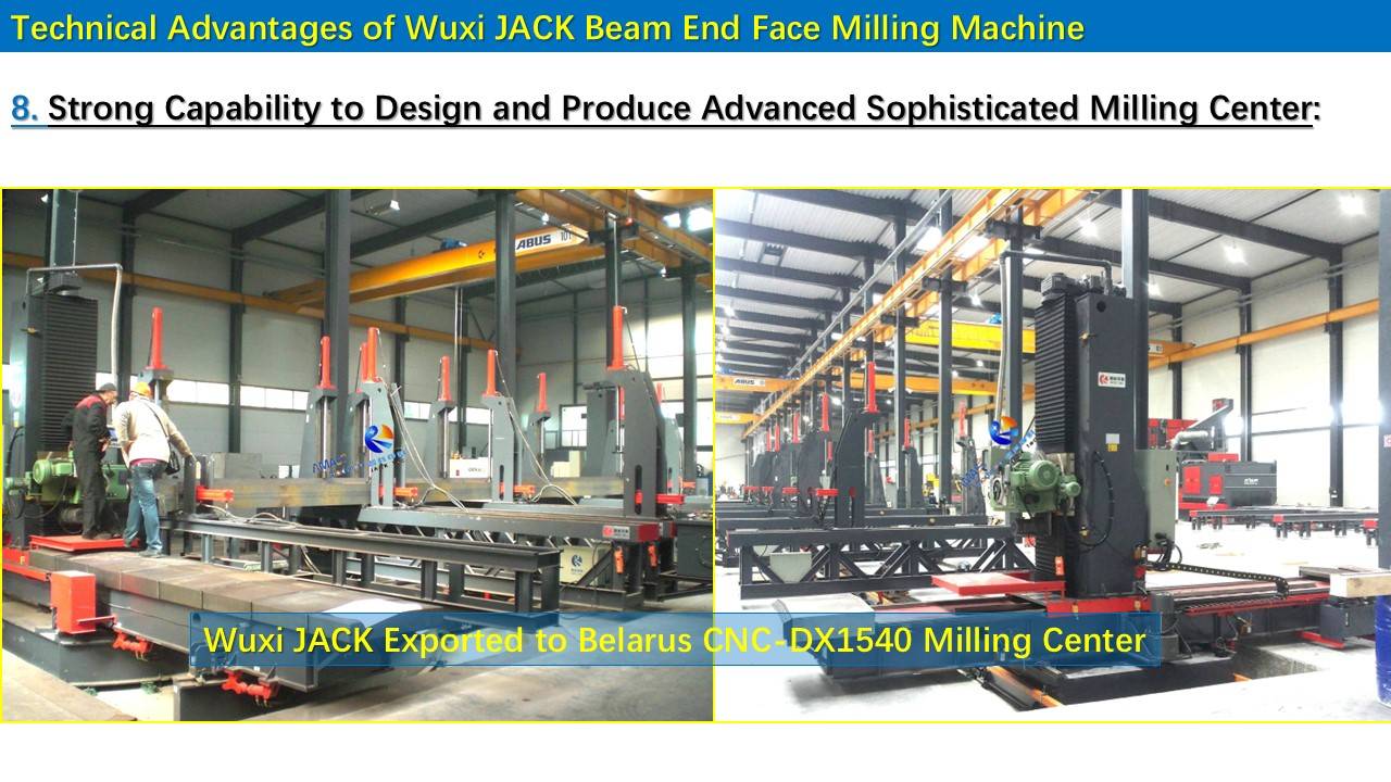 9 Steel Structure BOX H Beam CNC End Face Milling Machine