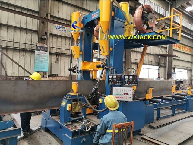 8 3 in 1 H Beam Assembly Welding Straightening Machine 24
