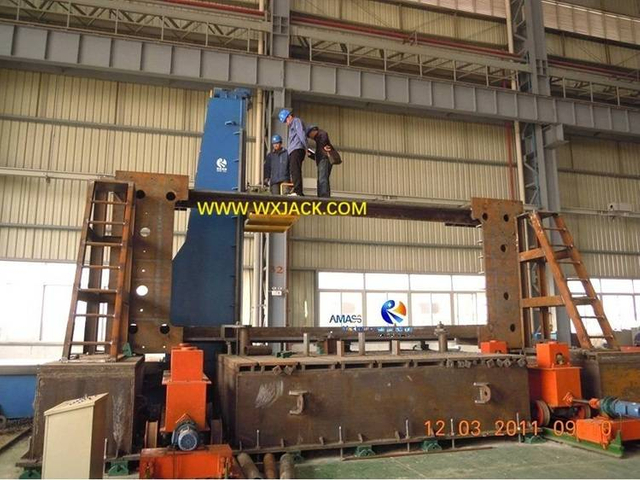 2 Large Steel Structure BOX H Beam Pipe End Face Milling Machine 7