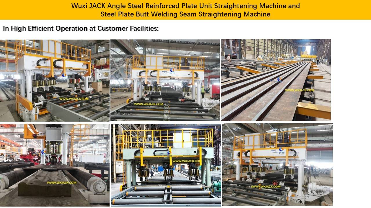 7 Angle Steel Stiffened Plate Unit Straightening Machine