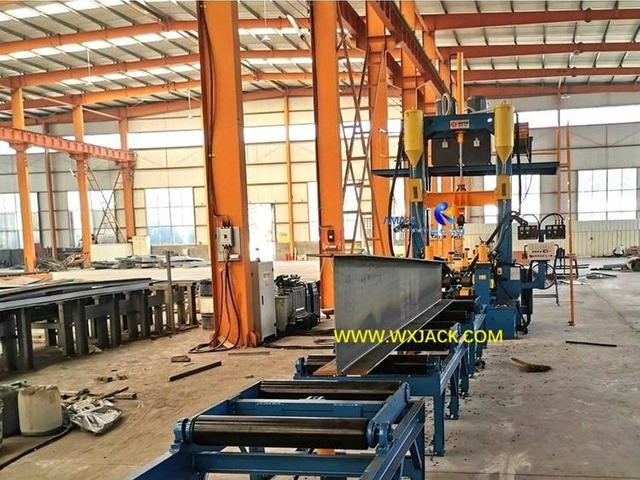 2 3 in 1 H Beam Assembly Welding Straightening Fabrication Machine 30