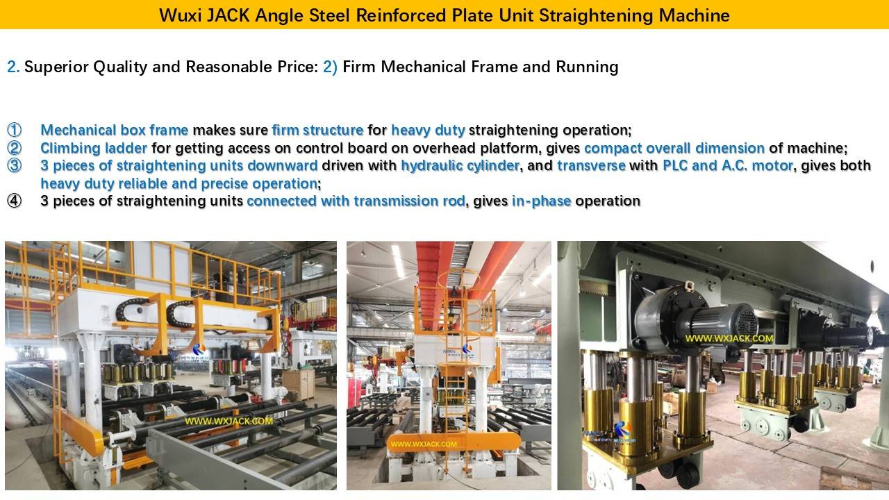 3 Angle Steel Stiffened Plate Unit Straightening Machine