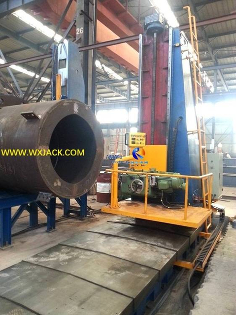 4 Large Steel Structure BOX H Beam Pipe End Face Milling Machine 16