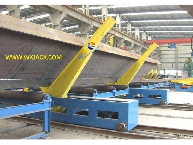 6 Motorized Moving Hydraulic Drive BOX I H Beam 180&deg; Overturning Machine 4 3