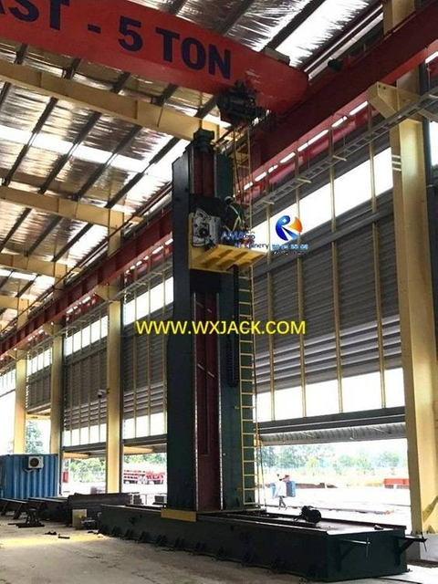 2 Large Steel Structure BOX H Beam Pipe End Face Milling Machine 69